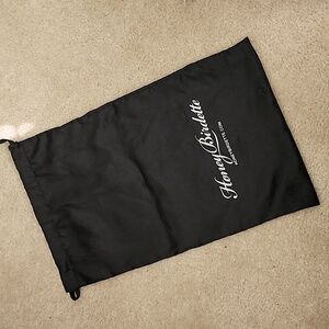 Honey Birdette Large Satin Black Drawstring Dust Bag